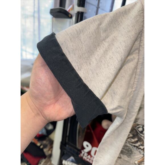 Vintage 1993 Wolf Puff Print Shirt Made In USA Size Large - Picture 6 of 7